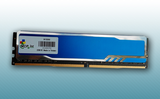 ОПЕРАТИВНАЯ ПАМЯТЬ DDR4 8GB 3200MHZ MCPOINT BLUE HEATSINK