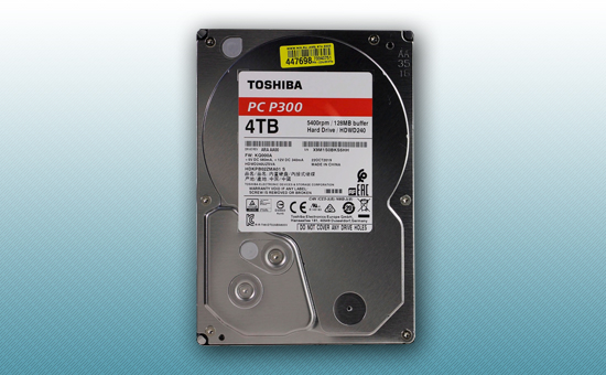 Жесткий диск 4Tb Toshiba P300 5400rpm 128Mb 3.5" [HDWD240UZSVA]