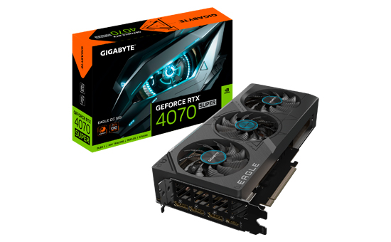 Видеокарта Gigabyte RTX 4070 SUPER EAGLE 12Gb GDDR6X